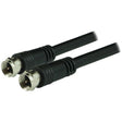 GE RG6 Coaxial Cable with F-Type Connectors, Black, 25 Ft.