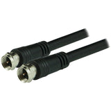 GE RG6 Coaxial Cable with F-Type Connectors, Black, 25 Ft.