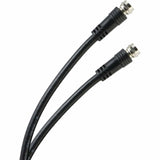 GE RG6 Coaxial Cable with F-Type Connectors, Black, 25 Ft.