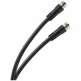 GE RG6 Coaxial Cable with F-Type Connectors, Black, 6 Ft.