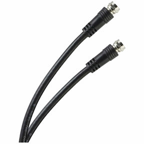 GE RG6 Coaxial Cable with F-Type Connectors, Black, 6 Ft.