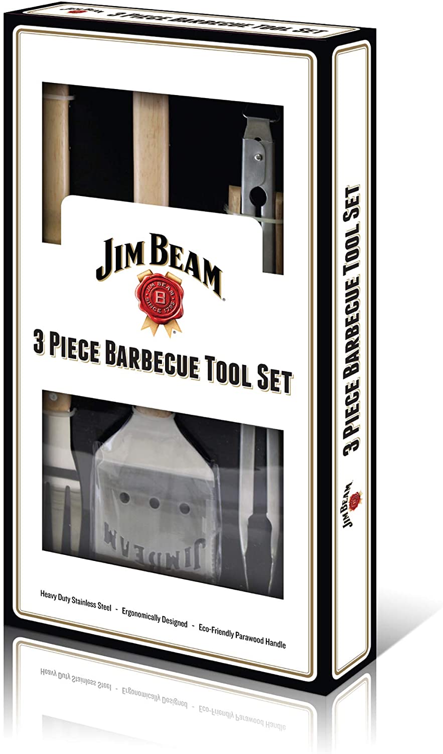 Jim Beam JB0157 3 Piece BBQ Tool Set
