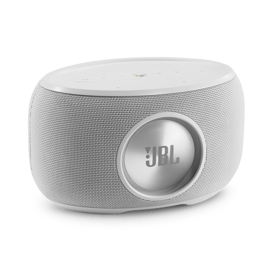 JBL Link 300 Wi-Fi Bluetooth Voice-Active Speaker, White - Certified Refurbished