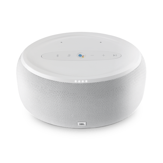 JBL Link 300 Wi-Fi Bluetooth Voice-Active Speaker, White - Certified Refurbished