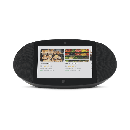 JBL Link View Smart Display WiFi Bluetooth Speaker, Black - Certified Refurbished