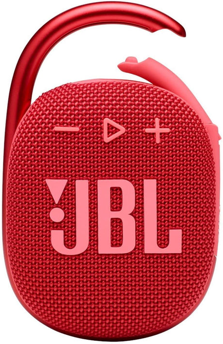 JBL Clip 4 Portable Wireless Bluetooth Speaker, Red - Certified Refurbished