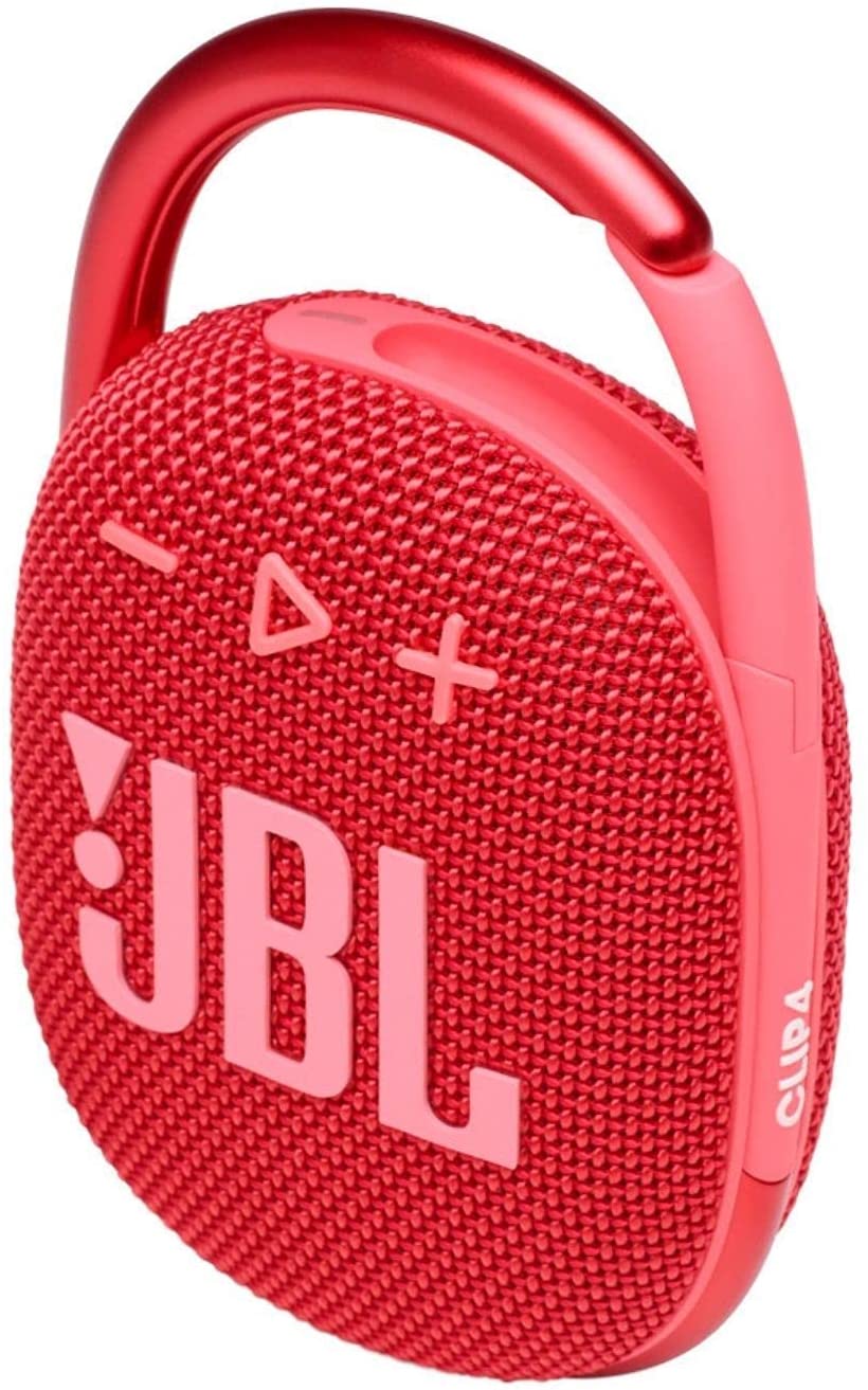 JBL Clip 4 Portable Wireless Bluetooth Speaker, Red - Certified Refurbished