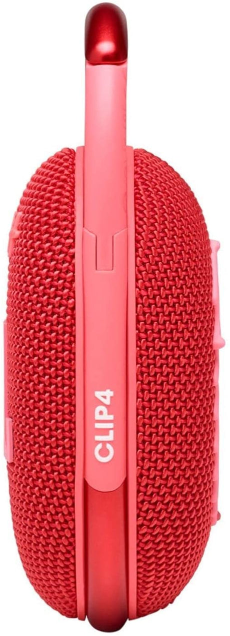 JBL Clip 4 Portable Wireless Bluetooth Speaker, Red - Certified Refurbished