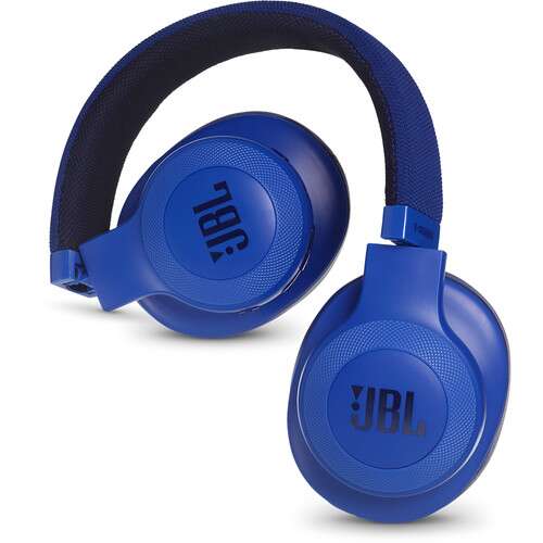 JBL JBLE55BTBLU-Z Bluetooth Headphones Blue - Certified Refurbished