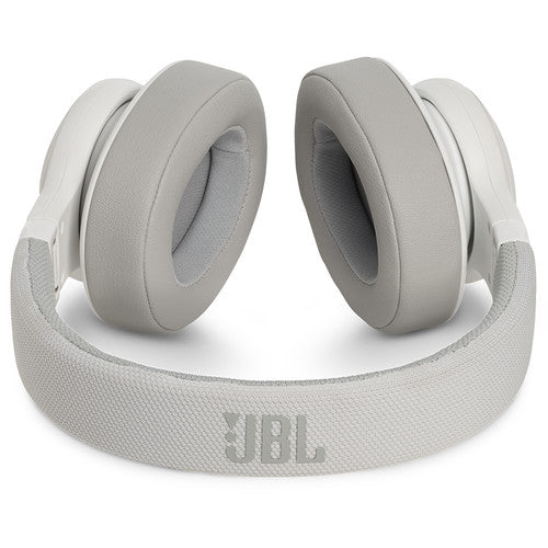 JBL JBLE55BTWHT-Z Bluetooth Over Ear Headphones, White - Certified Refurbished