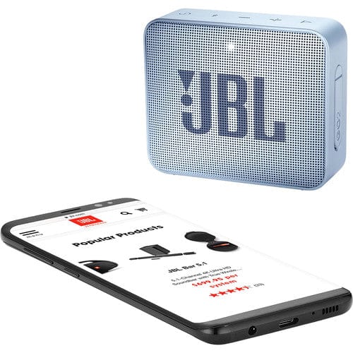 JBL Go 2 Portable Bluetooth Speaker, Cyan - Certified Refurbished