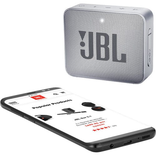 JBL Go 2 Portable Bluetooth Speaker, Gray - Certified Refurbished