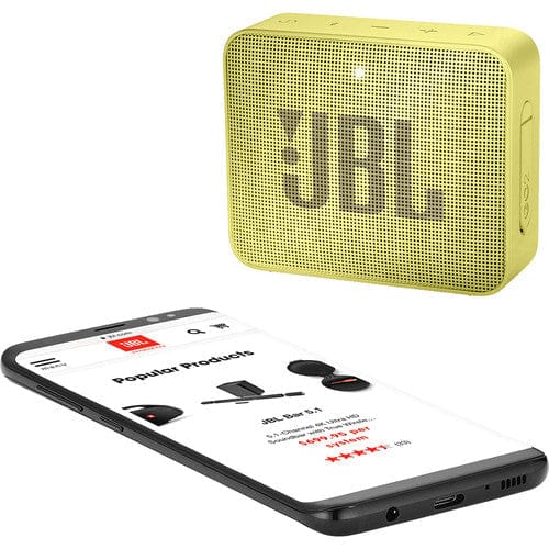 JBL Go 2 Portable Bluetooth Speaker, Yellow - Certified Refurbished