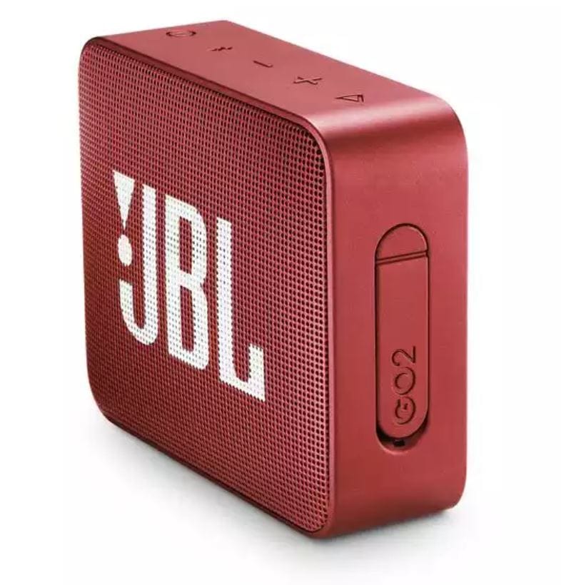 JBL Go 2 Portable Bluetooth Speaker, Ruby Red - Certified Refurbished