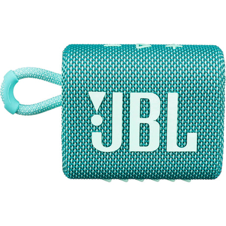 JBL Go 3 Portable Waterproof Bluetooth Speaker, Teal - Certified Refurbished