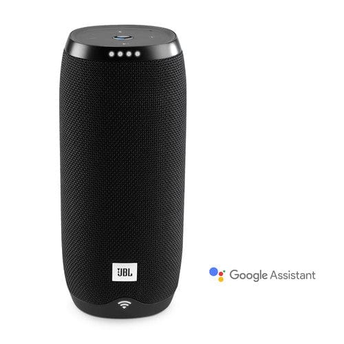 JBL Voice-activated Speaker- Portable Link 20- Black - Certified Refurbished