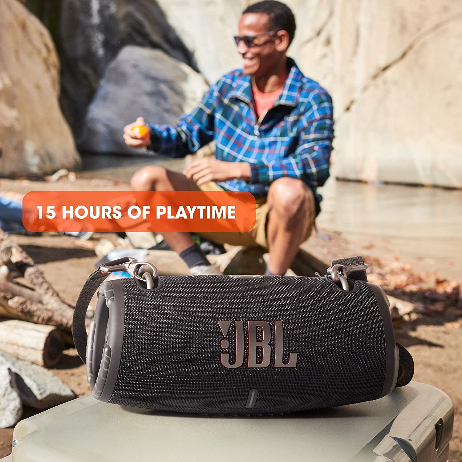 JBL JBLXTREME3BLKAM-Z Xtreme 3 Portable Waterproof Wireless Speaker, Black - Certified Refurbished