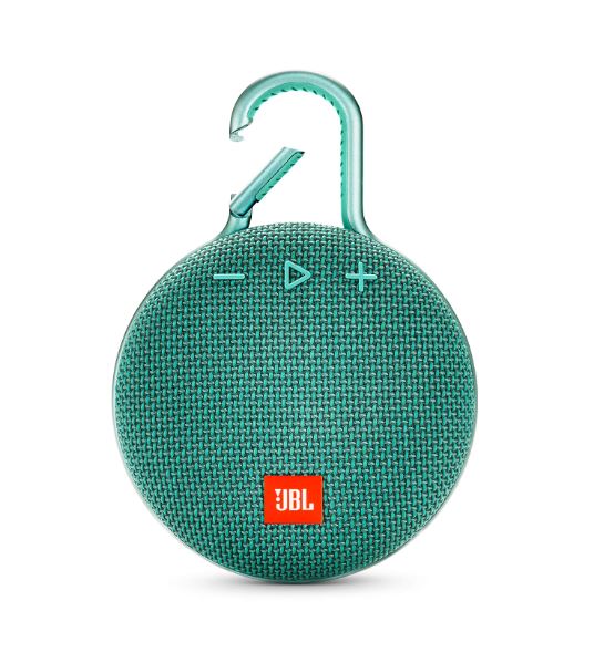 JBL Clip 3 Portable Waterproof Wireless Bluetooth Speaker, Teal - Certified Refurbished