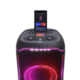 JBL PartyBox Ultimate Wireless Speaker, 1100 Watts, Light Show, IPx4 Splashproof, Dual Mic & Guitar Inputs, Portable Handle & Wheels - Certified Refurbished