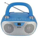 Jensen CD-485 1-Watt Portable Stereo CD Player with AM/FM Radio, Blue