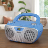 Jensen CD-485 1-Watt Portable Stereo CD Player with AM/FM Radio, Blue