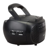 Jensen Portable Bluetooth CD Music System with Built-in Speakers, Cassette Player/Recorder, AM/FM Radio, and Aux, CD-550ABT, Black