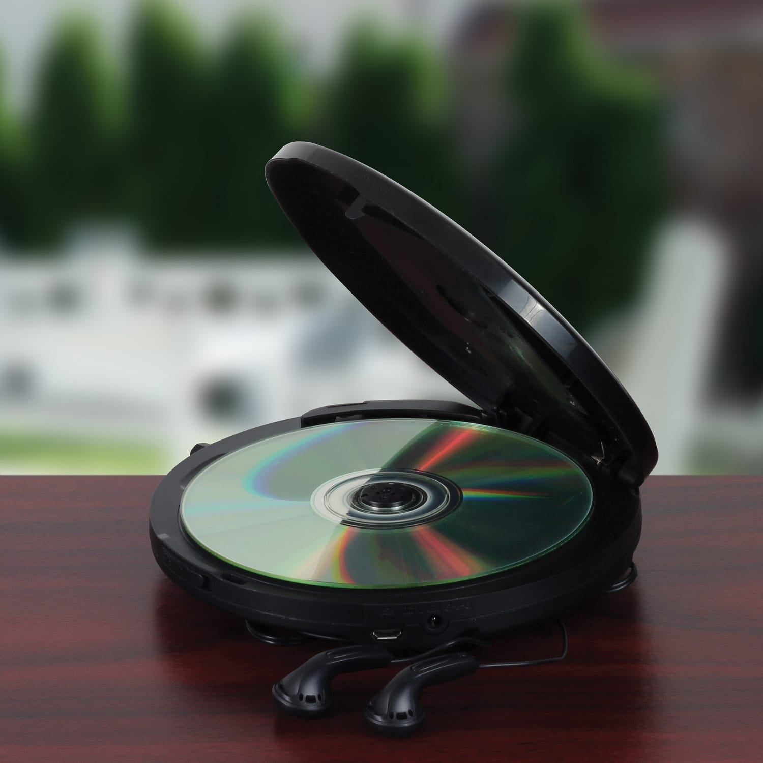 Jensen Personal Portable Bluetooth CD Player with Digital FM Radio and Earbuds