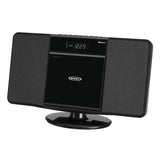 Jensen 10-Watt Wall-Mountable Bluetooth Home Stereo System with Built-in Speakers, CD Player, AM/FM Radio, Alarm, USB, Aux, and Remote