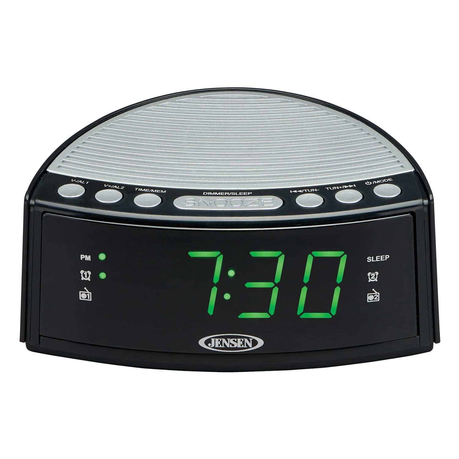 Jensen JCR-160 AM/FM Digital Dual-Alarm Clock Radio