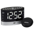 Jensen JCR-255 .6-Watt AM/FM Dual-Alarm Digital Clock Radio with Under-Pillow Vibrator