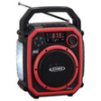Jensen Portable NOAA Emergency Weather Radio with AM/FM/Alerts, 8000-mAh Power Bank, 4-Way Power, LED Lights, Bluetooth, USB Charging