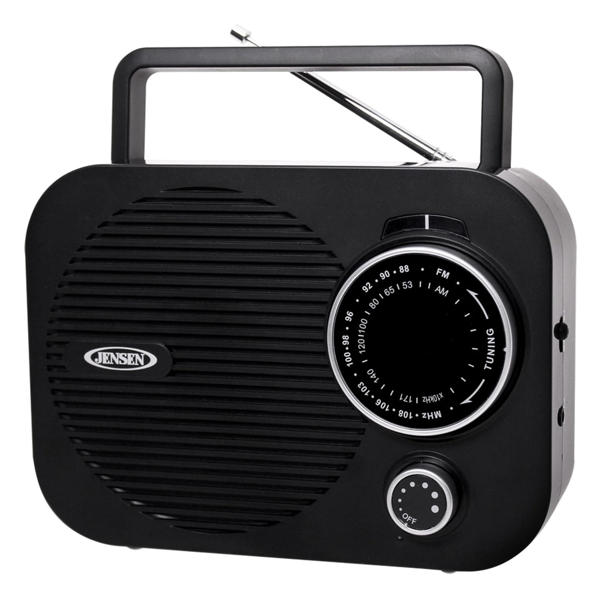 Jensen Portable AM/FM Radio with Telescoping Antenna, MR-550
