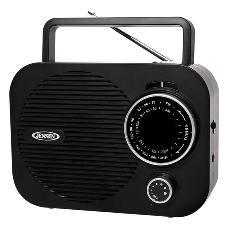 Jensen Portable AM/FM Radio with Telescoping Antenna, MR-550