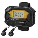 Jensen Armband Digital AM/FM Stereo Radio with Clock and Earbuds, Black, SAB-60