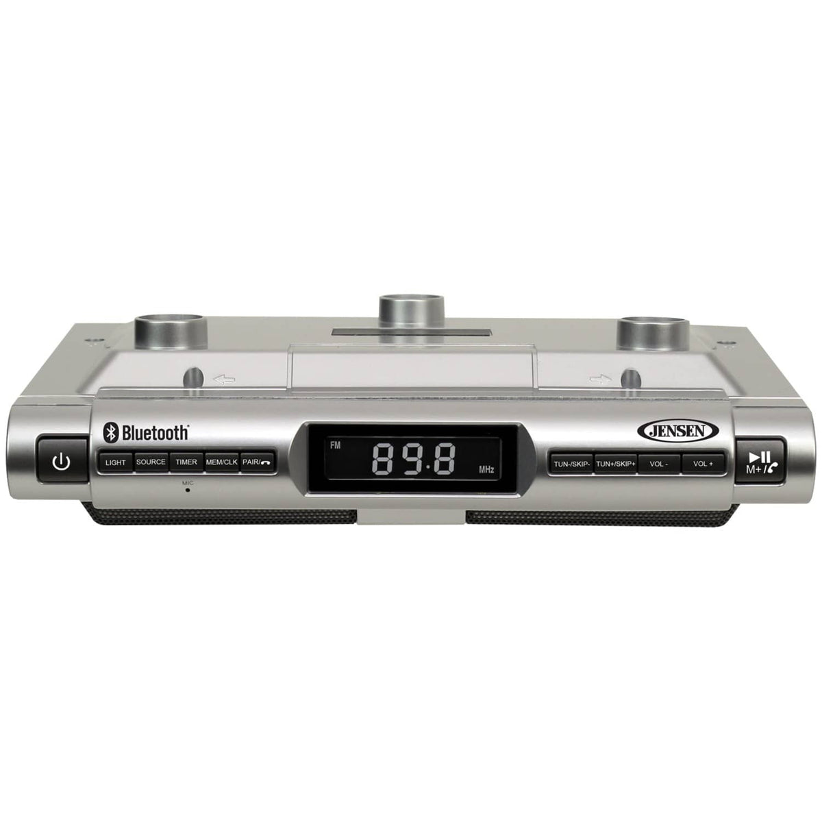 Jensen Under-Cabinet Universal Bluetooth Music System, Silver, SMPS-628