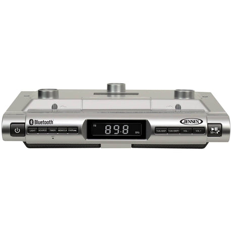 Jensen Under-Cabinet Universal Bluetooth Music System, Silver, SMPS-628