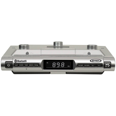 Jensen Under-Cabinet Universal Bluetooth Music System, Silver, SMPS-628