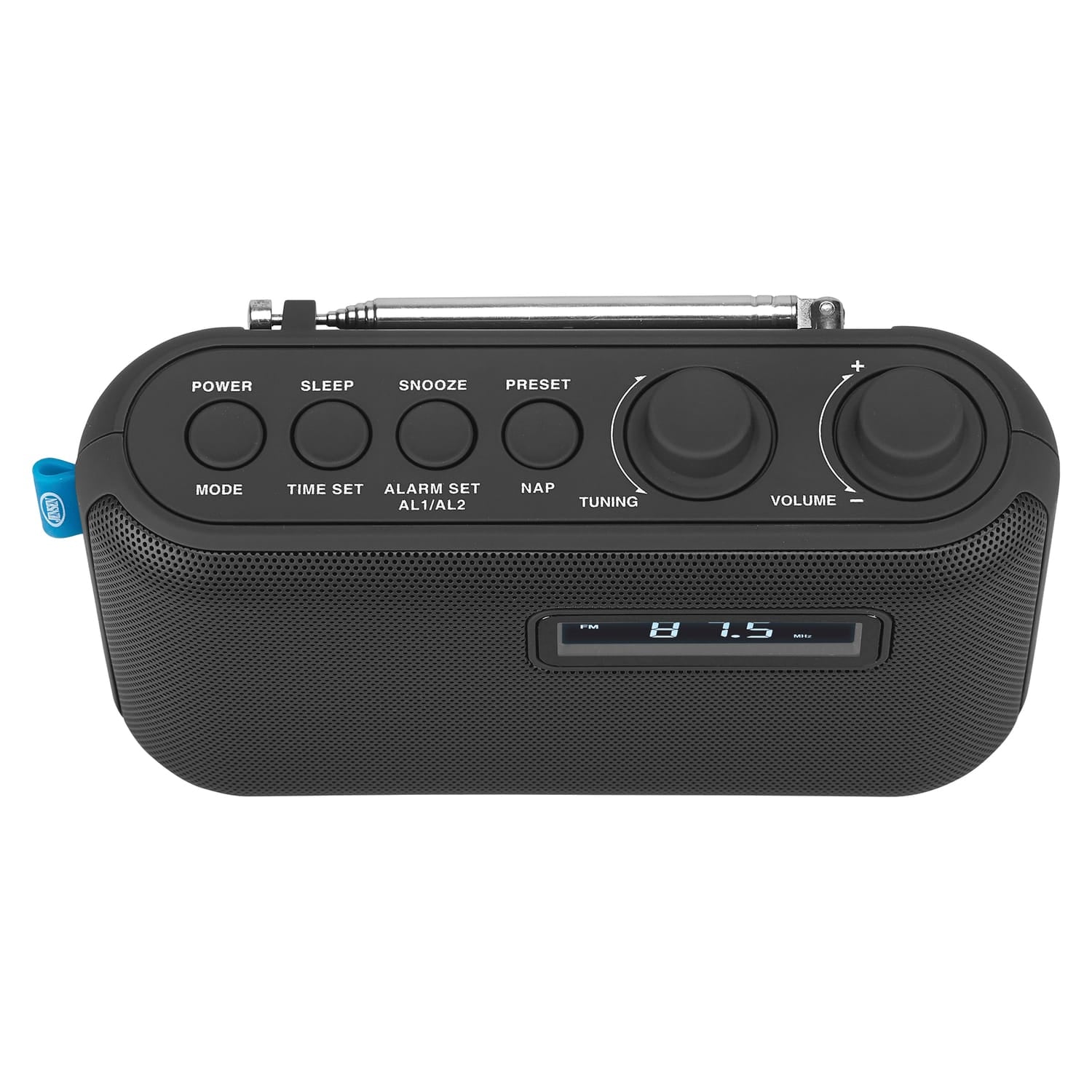 Jensen Portable AM/FM Digital Radio with Telescoping Antenna, Black, SR-50