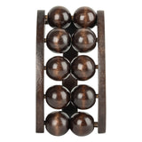 Brookstone Handheld Wooden Body Massager, Brown