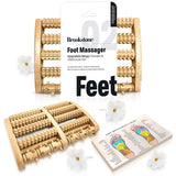 Brookstone Wooden Foot Massager, Large, Wood