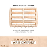 Brookstone Wooden Foot Massager, Large, Wood