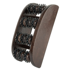Brookstone Wooden Foot Massager, Brown