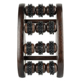 Brookstone Wooden Foot Massager, Brown