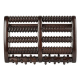 Brookstone Wooden Foot Massager, Large, Brown