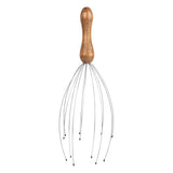 Brookstone Handheld Scalp Massager, Brown