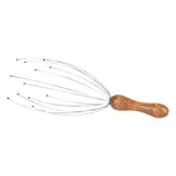 Brookstone Handheld Scalp Massager, Brown