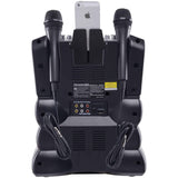 Karaoke USA DVD/CDG/MP3G 35-Watt Karaoke Machine with 7-In. Color Screen, Bluetooth, Record Function, 2 Microphones, and Remote
