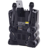 Karaoke USA DVD/CDG/MP3G 35-Watt Karaoke Machine with 7-In. Color Screen, Bluetooth, Record Function, 2 Microphones, and Remote