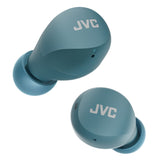 JVC Gumy mini TWS Bluetooth In-Ear Earbuds with Mics, On-Ear Controls, Charging Case, up to 23 Hours Play Time, 3 Sound Modes, IPX4, HA-A6T, Teal