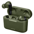 JVC RIPTIDZ TWS Bluetooth In-Ear Earbuds with Mic and Charging Case, up to 30 Hours Play Time, IPX5 Waterproof, HA-A9T, Olive